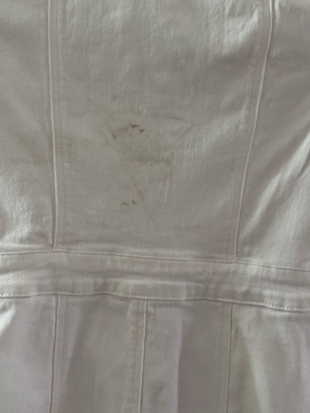 Windsor Denim White Short-Sleeve Romper W/Button-Up Front M - Picture 7 of 12